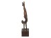 Artekko Figurine Μπρονζέ Διακοσμητικό Ρητίνης με Γυναικεία Φιγούρα (6.3x6.3x28)cm