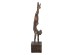 Artekko Figurine Μπρονζέ Διακοσμητικό Ρητίνης με Γυναικεία Φιγούρα (6.3x6.3x28)cm