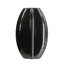 Artekko Glazed Μαύρο Κεραμικό Βάζο (30x10.5x50.5)cm