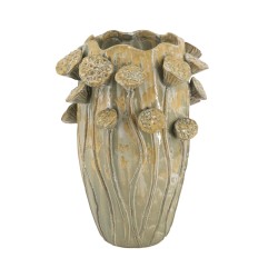 Artekko Glazed Πράσινο Κεραμικό Διακοσμητικό Βάζο (30x30x40.5)cm