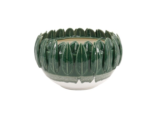 Artekko Glazed Πράσινο Κεραμικό Μπολ (27.5x27.5x18)cm Artekko Glazed Πράσινο Κεραμικό Μπολ (27.5x27.5x18)cm