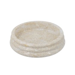 Artekko Marble Μπεζ Μαρμάρινο Μπολ (22x22x5)cm