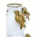 Artekko Bird Λευκό Κεραμικό Βάζο με Χρυσά Πουλιά (21.7x21.7x36)cm