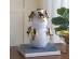 Artekko Bird Λευκό Κεραμικό Βάζο με Χρυσά Πουλιά (21.7x21.7x36)cm