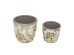 Artekko Lemon Λευκά Κεραμικά Κασπώ με Λεμόνια (16x16x15.5)cm 2pcs Artekko Lemon Λευκά Κεραμικά Κασπώ με Λεμόνια (16x16x15.5)cm 2pcs