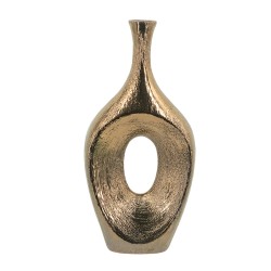 Artekko Lidded Μπρονζέ Κεραμικό Βάζο (23x9x48)cm