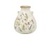 Artekko Aging Λευκό Κεραμικό Βάζο με Λουλούδια (17x17x19.5)cm Artekko Aging Λευκό Κεραμικό Βάζο με Λουλούδια (17x17x19.5)cm