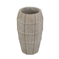 Artekko Cement Μπεζ Τσιμεντένιο Βάζο (18x18x30.5)cm