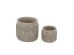 Artekko Cement Μπεζ Τσιμεντένια Κασπώ (19.5x19.5x17)cm 2pcs Artekko Cement Μπεζ Τσιμεντένια Κασπώ (19.5x19.5x17)cm 2pcs