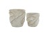 Artekko Cement Μπεζ Τσιμεντένια Κασπώ (18x18x18)cm 2pcs