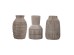 Artekko Cement Καφέ Τσιμεντένια Βάζα (9.5x9.5x15)cm 3pcs Artekko Cement Καφέ Τσιμεντένια Βάζα (9.5x9.5x15)cm 3pcs