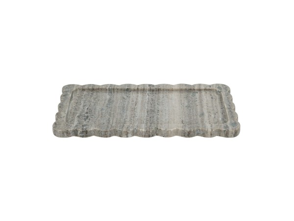 Artekko Marble Γκρι Μαρμάρινος Δίσκος Πλατό (35.5x20x1.8)cm