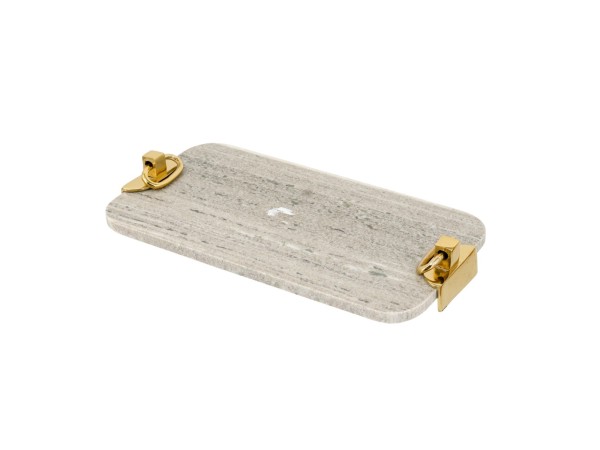 Artekko Marble Γκρι Μαρμάρινος Δίσκος Πλατό με Χρυσές Λεπτομέρειες (45.8x25.5x6.3)cm Artekko Marble Γκρι Μαρμάρινος Δίσκος Πλατό με Χρυσές Λεπτομέρειες (45.8x25.5x6.3)cm