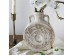Artekko Antique Λευκό Κεραμικό Βάζο με Καφέ Λεπτομέρειες (18.5x8x23)cm