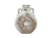 Artekko Antique Λευκό Κεραμικό Βάζο με Καφέ Λεπτομέρειες (15.5x7x19.5)cm
