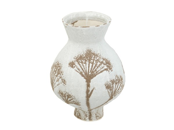 Artekko Antique Λευκό Κεραμικό Βάζο με Καφέ Λεπτομέρειες (20x20x28.5)cm Artekko Antique Λευκό Κεραμικό Βάζο με Καφέ Λεπτομέρειες (20x20x28.5)cm