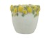 Artekko Lemon Εκρού Τσιμεντένιο Βάζο με Λεμόνια (19.5x19.5x19)cm Artekko Lemon Εκρού Τσιμεντένιο Βάζο με Λεμόνια (19.5x19.5x19)cm