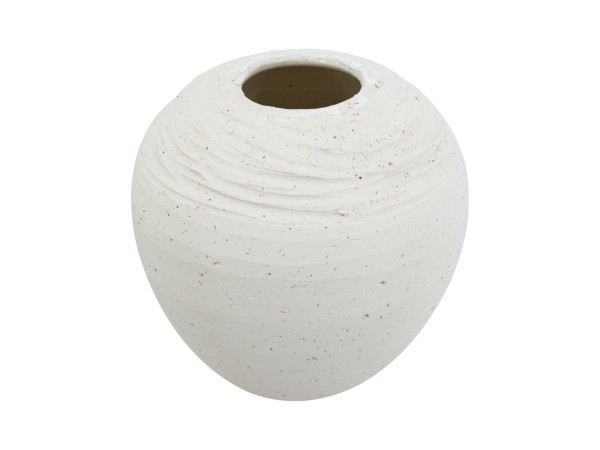 Artekko Antique Λευκό Κεραμικό Βάζο (18.5x18.5x17.2)cm Artekko Antique Λευκό Κεραμικό Βάζο (18.5x18.5x17.2)cm
