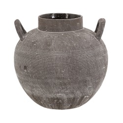 Artekko Antique Κεραμικό Βάζο σε Μαύρη Πατίνα (24.2x24.2x23.5)cm