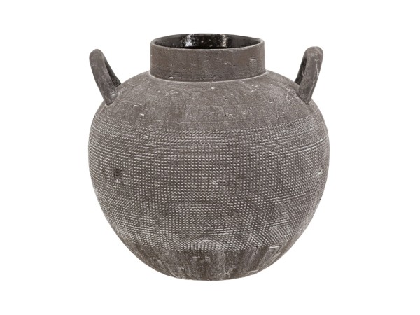 Artekko Antique Κεραμικό Βάζο σε Μαύρη Πατίνα (24.2x24.2x23.5)cm Artekko Antique Κεραμικό Βάζο σε Μαύρη Πατίνα (24.2x24.2x23.5)cm