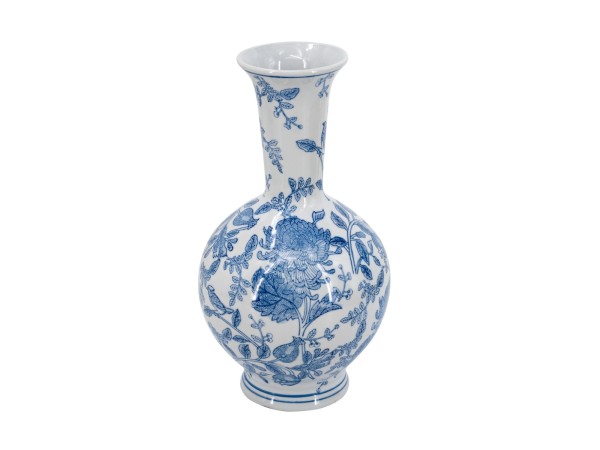 Artekko Melania Βάζο από Πορσελάνη σε Άσπρο και Μπλε (19.5x19.5x36)cm Artekko Melania Βάζο από Πορσελάνη σε Άσπρο και Μπλε (19.5x19.5x36)cm