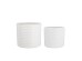 Artekko Planter Λευκά Κεραμικά Κασπώ (18x18x17)cm 2 pcs