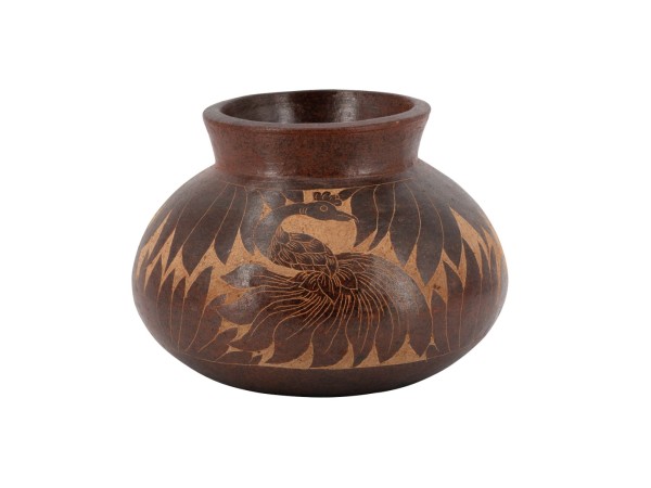 Artekko Antique Βάζο από Τερακότα σε Καφέ Αποχρώσεις (28x28x20)cm