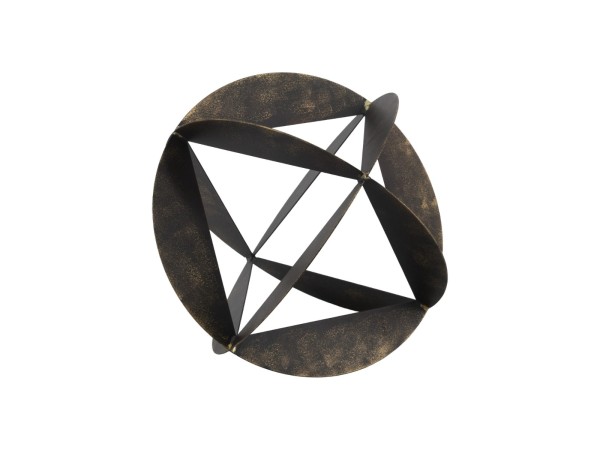 Artekko Orb Μπρονζέ Μεταλλική Διακοσμητική Σφαίρα (32.4x32.4x31.8)cm