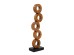Artekko Woody Καφέ Διακοσμητικό Γλυπτό από Ξύλο Teak (33x20x120)cm Artekko Woody Καφέ Διακοσμητικό Γλυπτό από Ξύλο Teak (33x20x120)cm