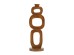 Artekko Woody Καφέ Κηροπήγιο από Ξύλο Teak (20x16x59)cm