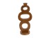 Artekko Woody Καφέ Κηροπήγιο από Ξύλο Teak (14x14x45)cm