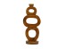 Artekko Woody Καφέ Κηροπήγιο από Ξύλο Teak (14x14x45)cm