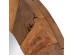 Artekko Woody Καφέ Καθρέπτης Τοίχου από Ξύλο Teak (80x80x6)cm