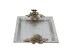Artekko Branch Ασημί Μεταλλικός Δίσκος (47x24.8x6.4)cm Artekko Branch Ασημί Μεταλλικός Δίσκος (47x24.8x6.4)cm