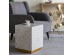 Artekko Ivory Γκρι Βοηθητικό Τραπέζι Σκαμπό από MDF και Capiz (35x35x45)cm Artekko Ivory Γκρι Βοηθητικό Τραπέζι Σκαμπό από MDF και Capiz (35x35x45)cm