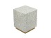 Artekko Ivory Γκρι Βοηθητικό Τραπέζι Σκαμπό από MDF και Capiz (35x35x45)cm Artekko Ivory Γκρι Βοηθητικό Τραπέζι Σκαμπό από MDF και Capiz (35x35x45)cm
