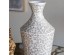 Artekko Ivory Γκρι Βάζο από Μπαμπού και Capiz (25x25x50)cm Artekko Ivory Γκρι Βάζο από Μπαμπού και Capiz (25x25x50)cm