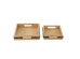 Artekko Gaia Καφέ Ξύλινοι Δίσκοι (35.5x28x5)cm (29.2x21.6x5)cm 2pcs