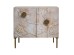 Artekko Siena Καφέ Ξύλινος Μπουφές με Λουλούδια (83.8x40.6x76.2)cm Artekko Siena Καφέ Ξύλινος Μπουφές με Λουλούδια (83.8x40.6x76.2)cm