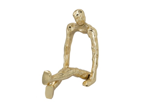 Artekko Figurine Χρυσό Μεταλλικό Επιτραπέζιο Διακοσμητικό Γλυπτό με Φιγούρα (21x12x22)cm Artekko Figurine Χρυσό Μεταλλικό Επιτραπέζιο Διακοσμητικό Γλυπτό με Φιγούρα (21x12x22)cm