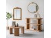 Artekko Mirror Χρυσός MDF Καθρέπτης Τοίχου (76x2.5x79)cm