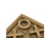 Artekko Tic Tac Toe Καφέ Διακοσμητική Τρίλιζα από MDF και Ξύλο Ελάτης (31x31x2)cm Artekko Tic Tac Toe Καφέ Διακοσμητική Τρίλιζα από MDF και Ξύλο Ελάτης (31x31x2)cm