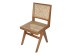 Artekko Lume Καφέ Καρέκλα με Ρατάν από Ξύλο Teak (45x49x89)cm Artekko Lume Καφέ Καρέκλα με Ρατάν από Ξύλο Teak (45x49x89)cm