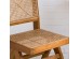 Artekko Lume Καφέ Καρέκλα με Ρατάν από Ξύλο Teak (45x49x89)cm Artekko Lume Καφέ Καρέκλα με Ρατάν από Ξύλο Teak (45x49x89)cm