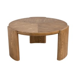 Artekko Lume Καφέ MDF Τραπέζι Σαλονιού (81.2x81.2x41.5)cm
