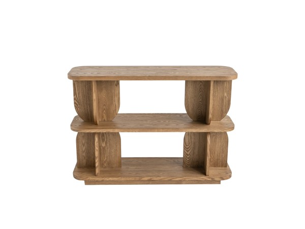 Artekko Lume Καφέ MDF Ραφιέρα (120x38x82.5)cm