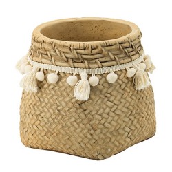Artekko Knitt Κασπώ Τσιμεντένιο Μπεζ (17x17x15.2)cm