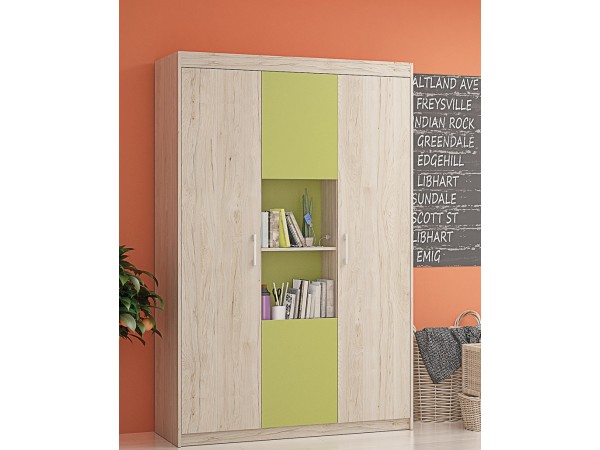 Τρίφυλλη ντουλάπα ANDY 127x43x200 DIOMMI 31-004 Τρίφυλλη ντουλάπα ANDY 127x43x200 DIOMMI 31-004