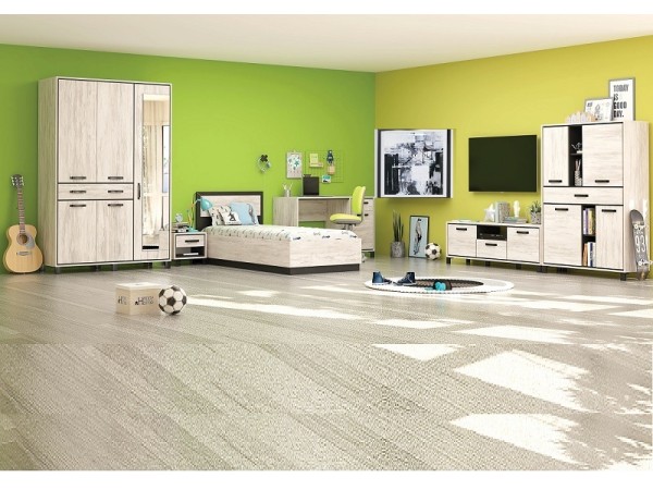 Σετ ξύλινο δωματίου Evelin1 90x200 DIOMMI 31-055