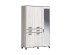 Ντουλάπα Evelin M5 135x52x208 oak blanco/anthracite DIOMMI 31-079